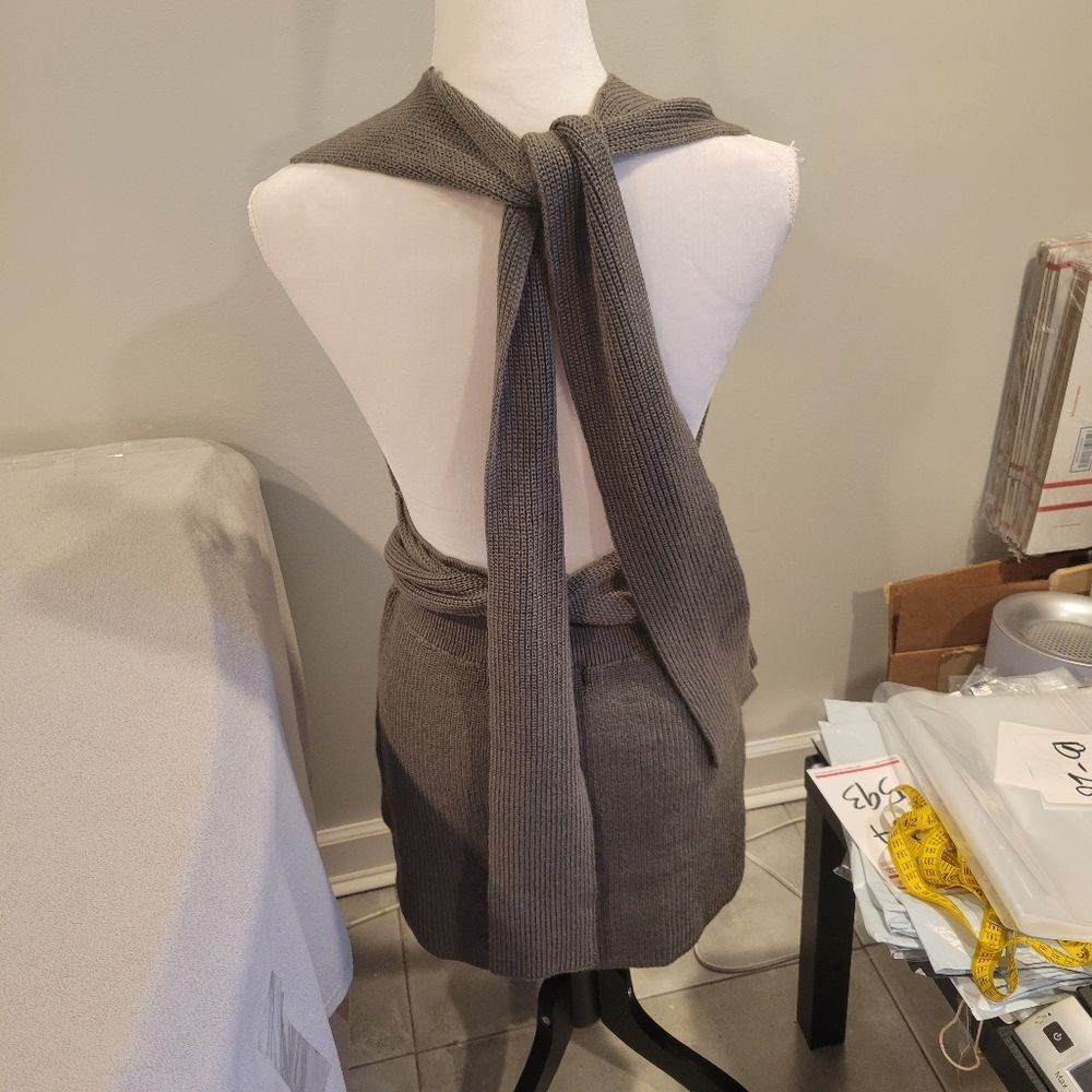 Free People Gray Mini Dress - Picture 4 of 8